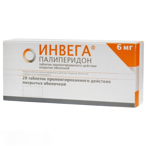 ИНВЕГА ТАБЛЕТКИ ПРОЛОНГИРОВАННОГО ДЕЙСТВИЯ ПОКРЫТЫЕ ОБОЛОЧКОЙ 6 МГ   №28