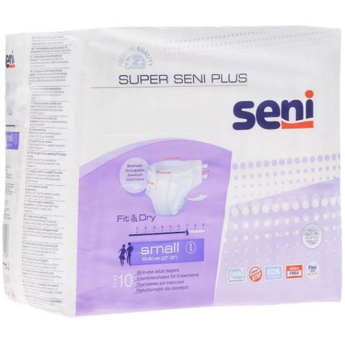 SUPER SENI PLUS ПОДГУЗНИКИ ДЛЯ ВЗРОСЛЫХ SMALL ПОДГУЗНИКИ УРОЛОГИЧЕСКИЕ   №10