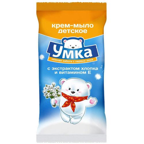 УМКА КРЕМ-МЫЛО ЭКСТРАКТ ХЛОПКА/ВИТАМИН Е КРЕМ-МЫЛО 80 Г №1