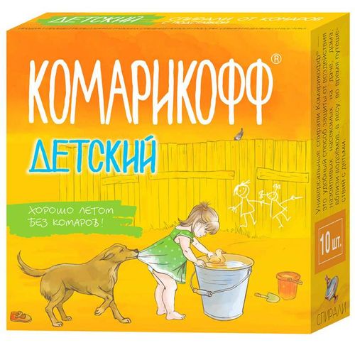 КОМАРИКОФФ СПИРАЛИ ОТ КОМАРОВ ДЕТСКИЕ СПИРАЛЬ [ИНСЕКТИЦИДНАЯ]   №10