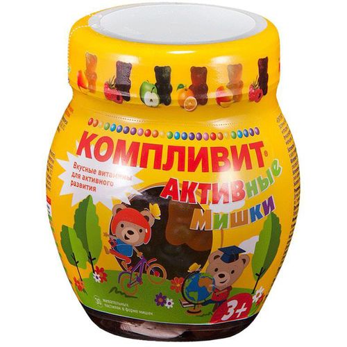КОМПЛИВИТ АКТИВНЫЕ МИШКИ ПАСТИЛКИ ЖЕВАТЕЛЬНЫЕ    №30