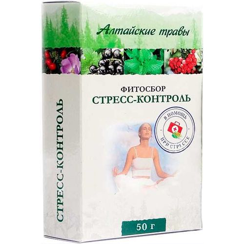 ФИТОСБОР АЛТАЙСКИЕ ТРАВЫ СТРЕСС-КОНТРОЛЬ СБОР РАСТИТЕЛЬНЫЙ 50 Г №1
