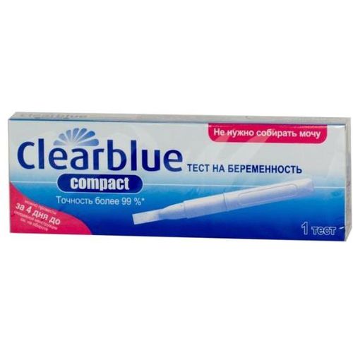 CLEARBLUE COMPACT ТЕСТ НА БЕРЕМЕННОСТЬ ТЕСТ НА БЕРЕМЕННОСТЬ №1