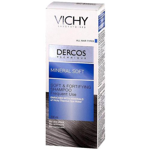 VICHY DERCOS MINERAL SOFT БАЛЬЗАМ Д/ВОЛОС УКРЕПЛЯЮЩИЙ НЕЖНЫЙ БАЛЬЗАМ ДЛЯ ВОЛОС  200 МЛ №1
