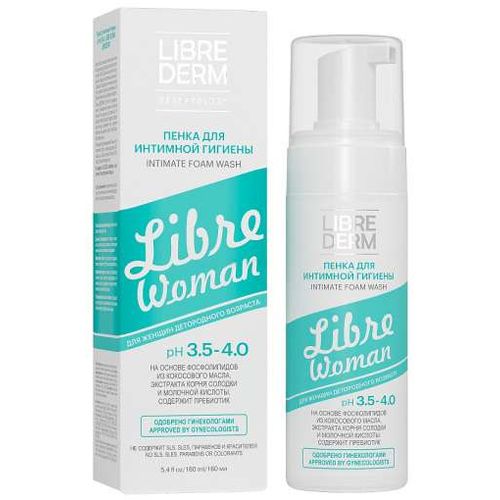 LIBREDERM LIBRE WOMAN ПЕНКА Д/ИНТИМНОЙ ГИГИЕНЫ PH 3,5-4,0 КОСМЕТИЧЕСКАЯ ПЕНА  160 МЛ №1