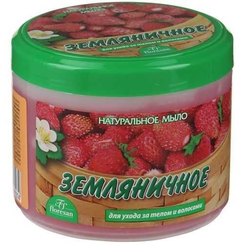 ФЛОРЕСАН НАТУРАЛЬНОЕ МЫЛО ЗЕМЛЯНИЧНОЕ Д/УХОДА ЗА ТЕЛОМ/ВОЛОСАМИ (Ф-78) КОСМЕТИЧЕСКОЕ МЫЛО 450 Г №1