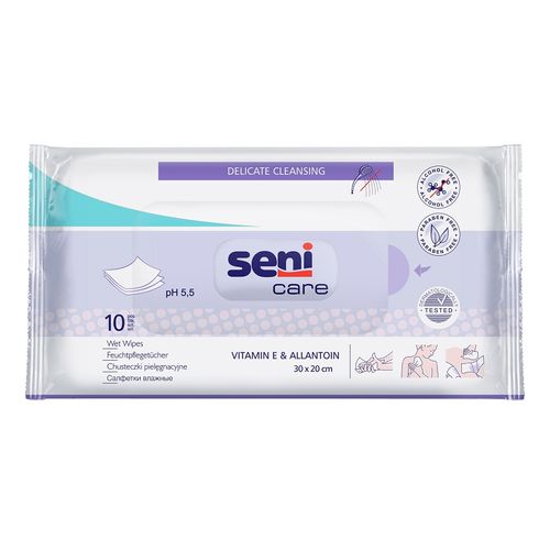 SENI CARE САЛФЕТКИ ВЛАЖНЫЕ САЛФЕТКИ ГИГИЕНИЧЕСКИЕ   №10