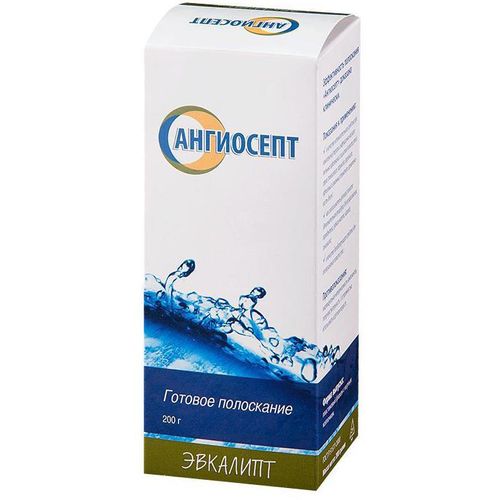 АНГИОСЕПТ ОПОЛАСКИВАТЕЛЬ ДЛЯ ПОЛОСТИ РТА С ЭВКАЛИПТОМ ОПОЛАСКИВАТЕЛЬ ДЛЯ ПОЛОСТИ РТА 200 МЛ №1