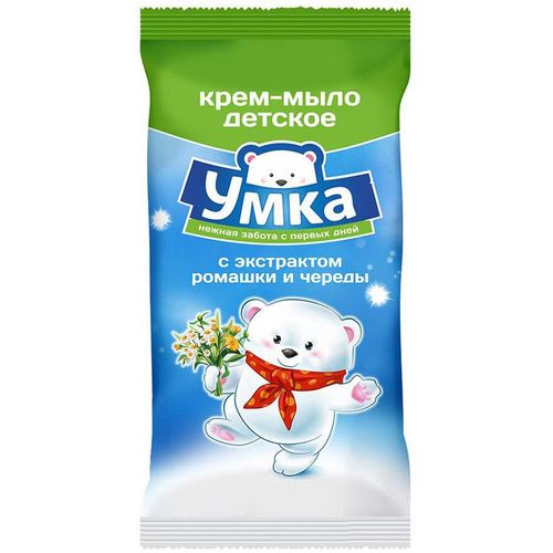 УМКА КРЕМ-МЫЛО ЭКСТРАКТ РОМАШКИ/ЧЕРЕДЫ КРЕМ-МЫЛО 80 Г №1