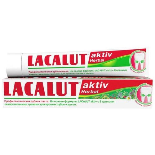 LACALUT З/ПАСТА АКТИВ ХЕРБАЛ ЗУБНАЯ ПАСТА ДЛЯ ЗАЩИТЫ ДЕСЕН 50 МЛ №1