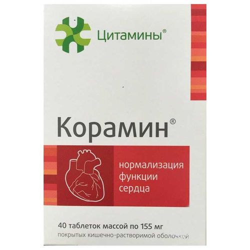ЦИТАМИНЫ КОРАМИН ТАБЛЕТКИ 10 МГ №40