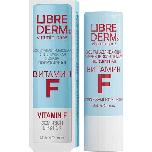 LIBREDERM ВИТАМИН F ПОМАДА ВОССТАНАВ/ПОЛУЖИРНАЯ ПОМАДА ГИГИЕНИЧЕСКАЯ  4 Г №1