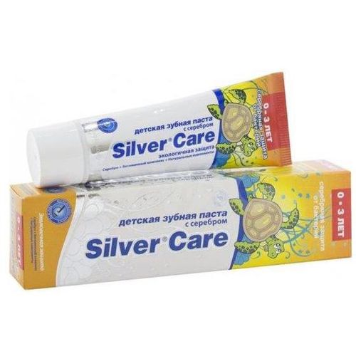 SILVER CARE ЗУБН ПАСТА С СЕРЕБРОМ Д/ДЕТЕЙ Б/ФТОРА 0-3 ЛЕТ ЗУБНАЯ ПАСТА ДЕТСКАЯ 30 МЛ №1