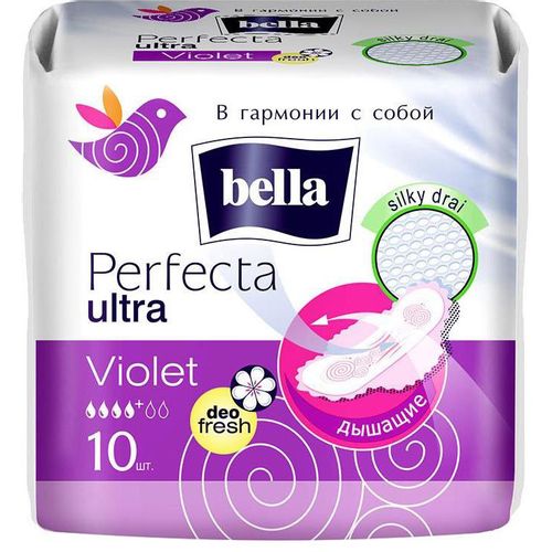 BELLA PERFECTA ПРОКЛАДКИ ГИГИЕНИЧЕСКИЕ ULTRA VIOLET ПРОКЛАДКИ ЖЕНСКИЕ ГИГИЕНИЧЕСКИЕ №10
