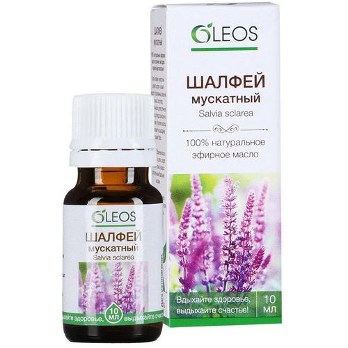 OLEOS ЭФИРНОЕ МАСЛО ШАЛФЕЙ МУСКАТНЫЙ ЭФИРНОЕ МАСЛО  10 МЛ №1