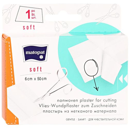 MATOPAT ПЛАСТЫРЬ SOFT 6 СМ Х 50 СМ ПЛАСТЫРЬ   №1
