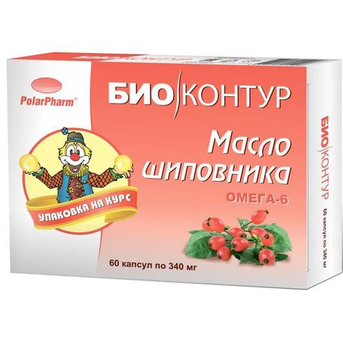 ШИПОВНИКА МАСЛО БИОКОНТУР КАПСУЛЫ 340 МГ   №60