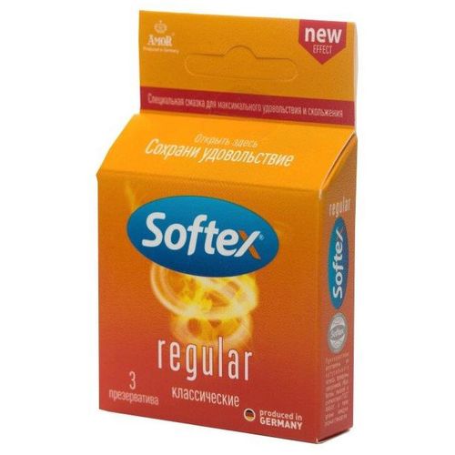 SOFTEX ПРЕЗЕРВАТИВЫ КЛАССИЧЕСКИЕ REGULAR ПРЕЗЕРВАТИВ    №3