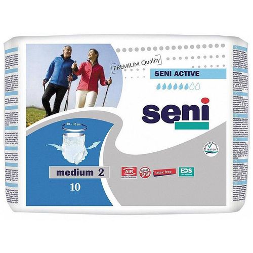 SENI ACTIVE ТРУСЫ-ПОДГУЗНИКИ ДЛЯ ВЗРОСЛЫХ MEDIUM ПОДГУЗНИКИ-ТРУСЫ УРОЛОГИЧЕСКИЕ №10