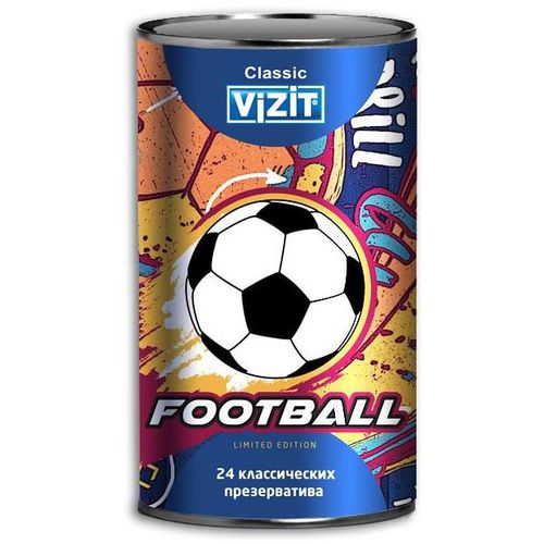 VIZIT ПРЕЗЕРВАТИВЫ CLASSIC FOOTBALL КЛАССИЧЕСКИЕ ПРЕЗЕРВАТИВ    №24