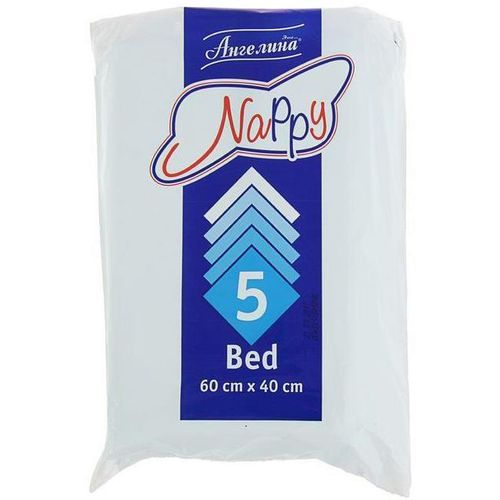 АНГЕЛИНА NAPPY ПРОСТЫНИ 60Х40 ПЕЛЕНКИ ВПИТЫВАЮЩИЕ ВЗРОСЛЫЕ   №5