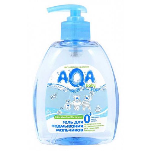 AQA BABY ГЕЛЬ Д/ПОДМЫВАНИЯ МАЛЬЧИКОВ ГЕЛЬ 300 МЛ №1