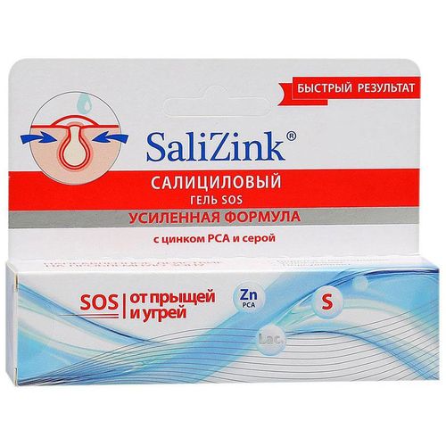 SALIZINK SOS ГЕЛЬ ЛОКАЛЬНОГО ДЕЙСТВИЯ КОСМЕТИЧЕСКИЙ ГЕЛЬ  15 МЛ №1