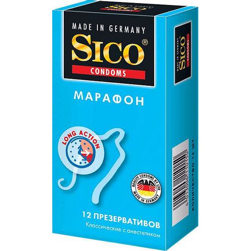 SICO МАРАФОН ПРЕЗЕРВАТИВЫ КЛАССИЧ ПРЕЗЕРВАТИВ №12