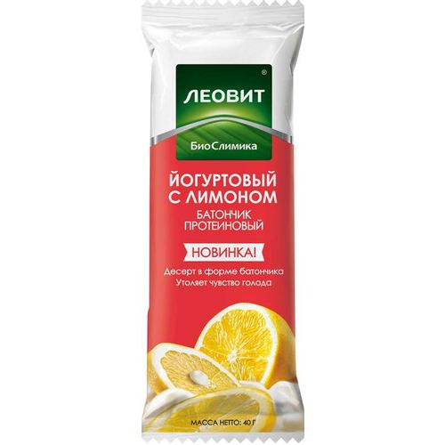БИОСЛИМИКА БАТОНЧИК ПРОТЕИНОВЫЙ ЙОГУРТОВЫЙ С ЛИМОНОМ БАТОНЧИК 40 Г №1