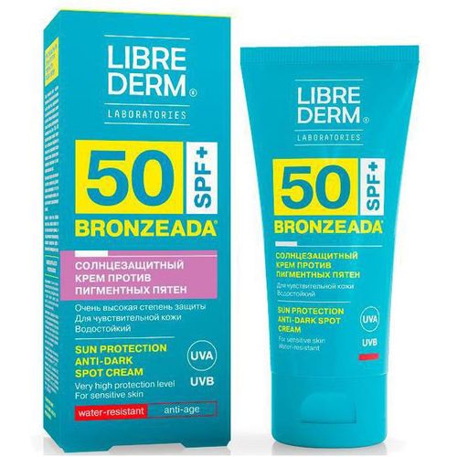 LIBREDERM BRONZEADA КРЕМ СОЛНЦЕЗАЩ Д/ЛИЦА П/ПИГМЕНТ ПЯТЕН SPF50 КОСМЕТИЧЕСКИЙ КРЕМ  50 МЛ №1