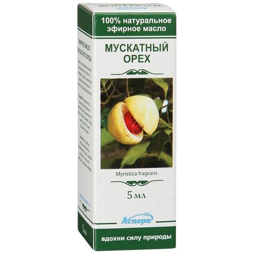АСПЕРА ЭФИРНОЕ МАСЛО МУСКАТНЫЙ ОРЕХ ЭФИРНОЕ МАСЛО  5 МЛ №1