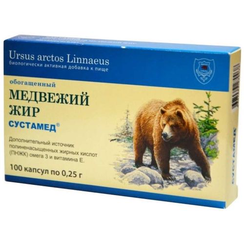 СУСТАМЕД МЕДВЕЖИЙ ЖИР РАСТВОР ДЛЯ ПРИЕМА ВНУТРЬ  100 МЛ №1