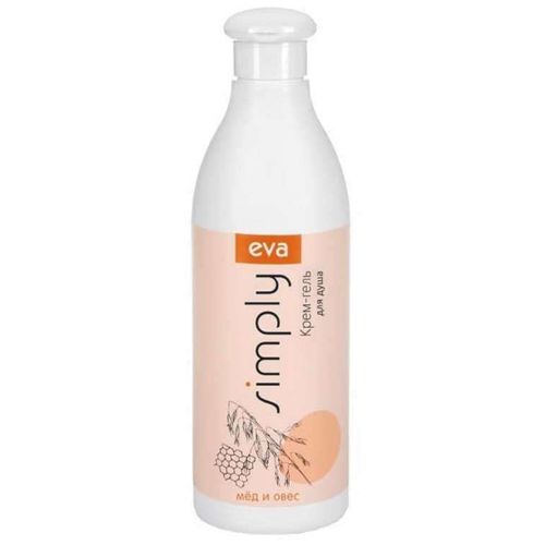 EVA SIMPLY КРЕМ-ГЕЛЬ ДЛЯ ДУША С МЕДОМ И ОВСОМ ГЕЛЬ ДЛЯ ДУША 500 МЛ №1