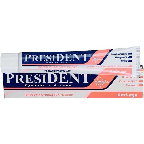 PRESIDENT ЗУБН ПАСТА ANTI-AGE ЗУБНАЯ ПАСТА АНТИ-ЭЙДЖ 75 МЛ №1