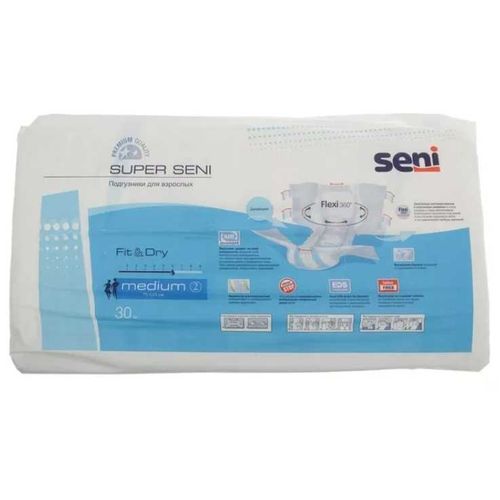 SUPER SENI ПОДГУЗНИКИ ДЛЯ ВЗРОСЛЫХ MEDIUM ПОДГУЗНИКИ УРОЛОГИЧЕСКИЕ   №10