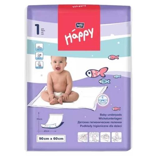 BELLA BABY HAPPY ПЕЛЕНКИ 60 СМX90 СМ ПЕЛЕНКИ ВПИТЫВАЮЩИЕ ДЕТСКИЕ №1