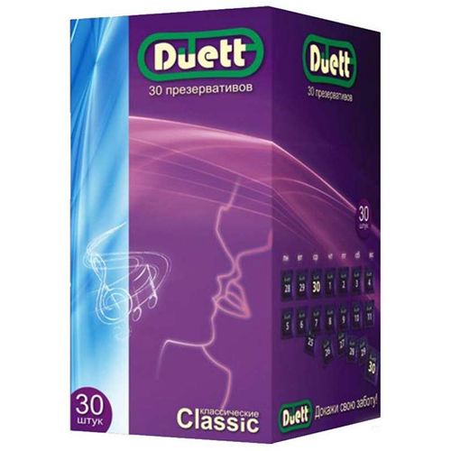 DUETT ПРЕЗЕРВАТИВЫ CLASSIC ПРЕЗЕРВАТИВ    №30