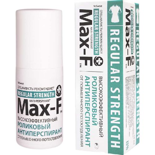 MAX-F REGULAR NOSWEAT 15% АНТИПЕРСПИРАНТ РОЛИК ДЕЗОДОРАНТ 50 МЛ №1