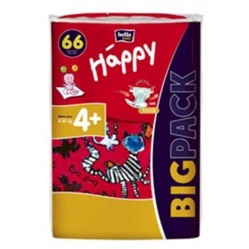 BELLA BABY HAPPY ПОДГУЗНИКИ 4+ MAXI PLUS 9-20КГ ПОДГУЗНИКИ ДЕТСКИЕ №25