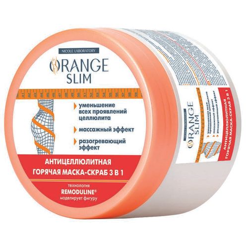 DERMAPROGRAM ORANGE SLIM МАСКА-СКРАБ 3В1 ГОРЯЧАЯ АНТИЦЕЛЛЮЛИТНАЯ КОСМЕТИЧЕСКАЯ МАСКА 280 МЛ №1