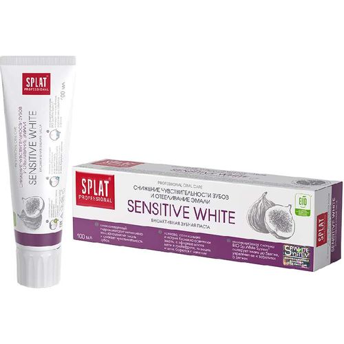 SPLAT PROFESSIONAL З/ПАСТА SENSITIVE WHITE ЗУБНАЯ ПАСТА ОТБЕЛИВАЮЩАЯ 100 МЛ №1