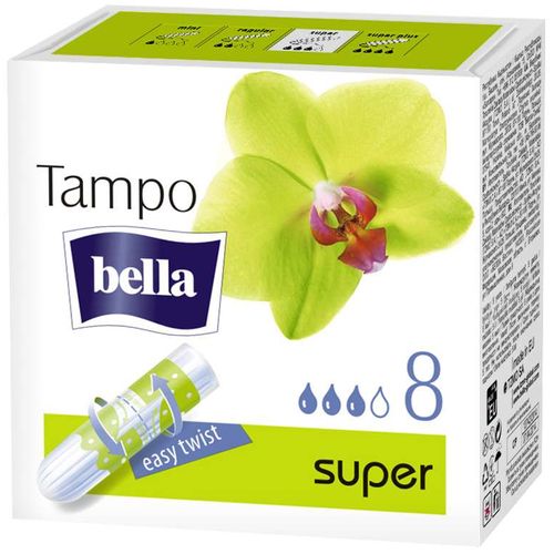 BELLA ТАМПОНЫ SUPER Б/АППЛИКАТ ТАМПОНЫ ЖЕНСКИЕ ГИГИЕНИЧЕСКИЕ №8
