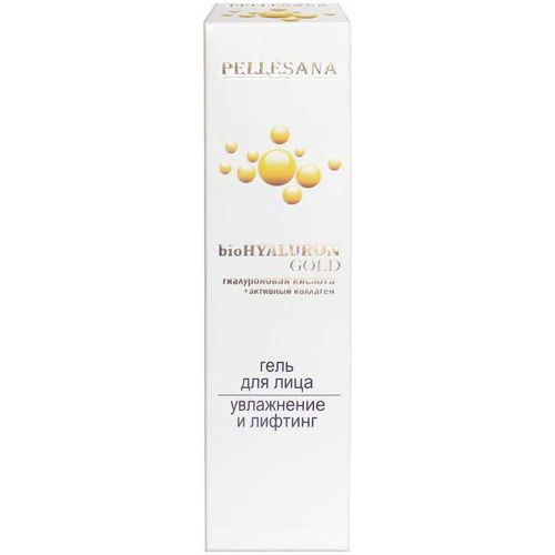 PELLESANA BIOHYALURON GOLD ГЕЛЬ Д/ЛИЦА ГИАЛУРОНОВАЯ КИСЛОТА/АКТИВНЫЙ КОЛЛАГЕН ГЕЛЬ ДЛЯ ЛИЦА 30 МЛ №1