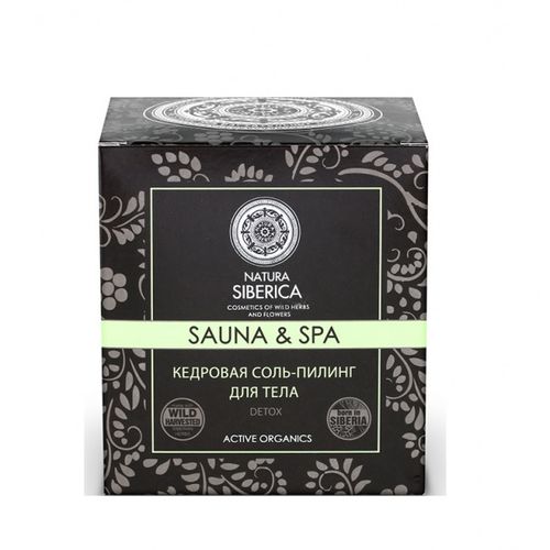 NATURA SIBERICA SAUNA&SPA DETOX СОЛЬ-ПИЛИНГ ДЛЯ ТЕЛА КЕДРОВАЯ ПИЛИНГ 370 МЛ №1