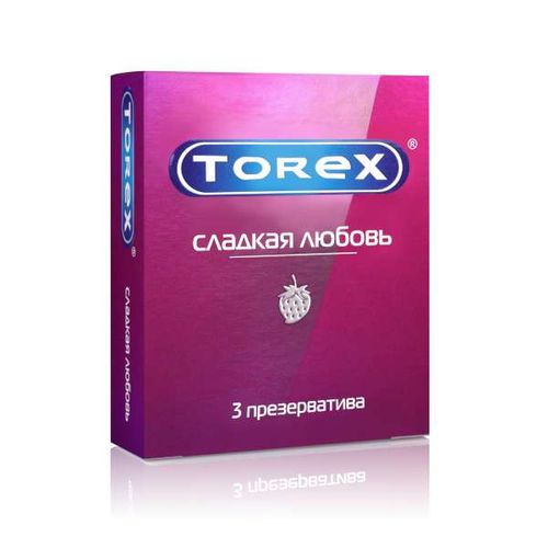 TOREX ПРЕЗЕРВАТИВЫ СЛАДКАЯ ЛЮБОВЬ ПРЕЗЕРВАТИВ    №3