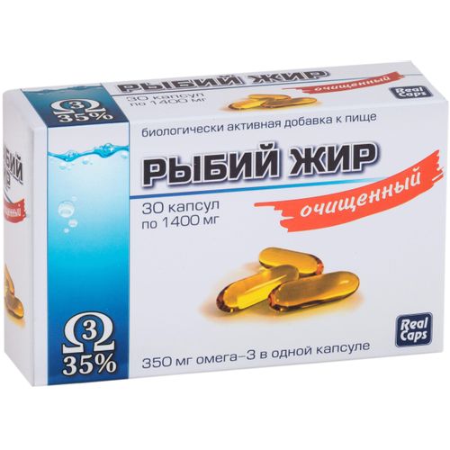 РЫБИЙ ЖИР ОЧИЩЕННЫЙ КАПСУЛЫ  1400 МГ №30