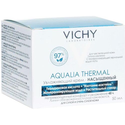 VICHY AQUALIA THERMAL КРЕМ НАСЫЩ Д/СУХ/ОЧ/СУХ КОЖИ 48Ч КОСМЕТИЧЕСКИЙ КРЕМ  50 МЛ №1