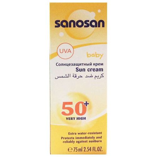 SANOSAN КРЕМ СОЛНЦЕЗАЩИТ Д/ДЕТЕЙ SPF50+ КРЕМ СОЛНЦЕЗАЩИТНЫЙ 75 МЛ №1