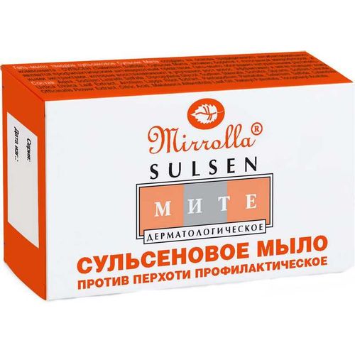 СУЛЬСЕН МИТЕ ГЕЛЬ-МЫЛО ТВЕРДОЕ ПРОТИВ ПЕРХОТИ КОСМЕТИЧЕСКОЕ МЫЛО 1% 100 Г №1