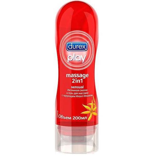 DUREX ГЕЛЬ-СМАЗКА PLAY MASSAGE SENSUAL 2 В 1 С ЧАРУЮЩИМ ИЛАНГ-ИЛАНГОМ ГЕЛЬ-ЛУБРИКАНТ 200 МЛ №1